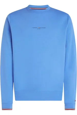 Tommy Hilfiger Bluzy, Mężczyzna, Niebieski, 2XL, Stylowe Swetry Kolekcja