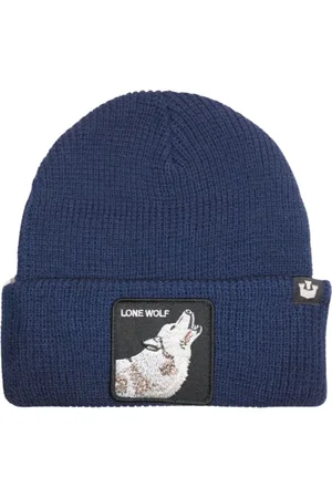 Goorin Bros. Akcesoria, Kobieta, Niebieski, ONE SIZE, Len, Animal Farm Czapka Beanie Niebieska Unisex