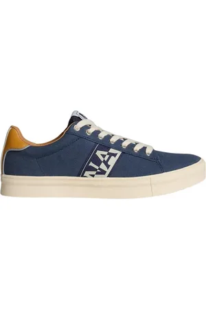 Napapijri Buty, Mężczyzna, Niebieski, 44 EU, Bawełna, Niebieskie Trampki Casual Style