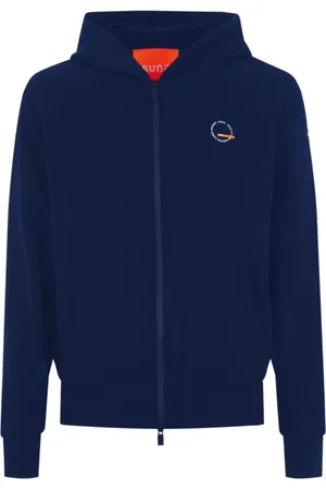 sunseeker Bluzy, Mężczyzna, Niebieski, M, Blu Uomo z zamkiem i bawełnianym składem