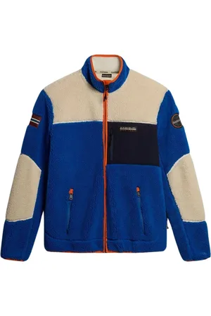 Napapijri Sport, Mężczyzna, Niebieski, M, Yupik Niebieska Bluza Polarowa