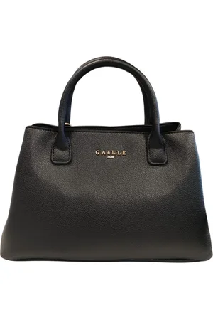 GAËLLE Torebki, Kobieta, Czarny, ONE SIZE, Skóra, Czarna Torba Shopper z Ekoskóry