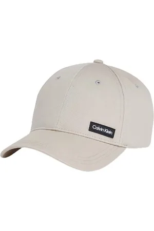 Calvin Klein Akcesoria, Mężczyzna, Beżowy, ONE SIZE, Essential Patch Baseball Cap