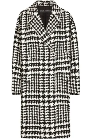 Dolce & Gabbana Płaszcze, Kobieta, Czarny, S, Stylowe Płaszcze Kolekcja