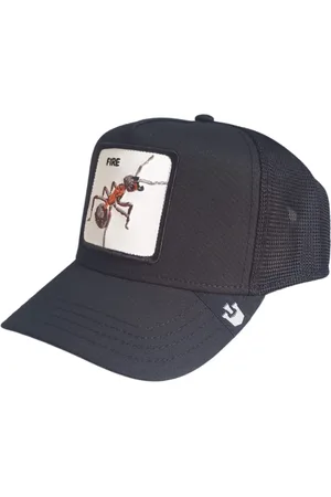 Goorin Bros. Akcesoria, Kobieta, Czarny, ONE SIZE, Len, Animal Farm Trucker Cap Czarny