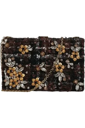 Dolce & Gabbana Pre-owned, Kobieta, Wielobarwność, ONE SIZE, Tweed, Pre-owned Fabric shoulder-bags