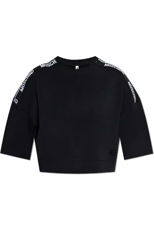 Moschino Koszulki, Kobieta, Czarny, M, T-shirt z logo
