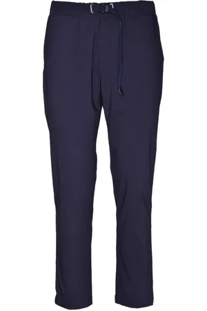 White Sand Spodnie, Mężczyzna, Niebieski, XS, Len, Elegant Rayon Blend Pantalone