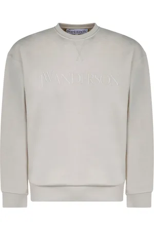 J.W.Anderson Bluzy, Mężczyzna, Beżowy, M, Beżowy Bluza z Haftem Logo