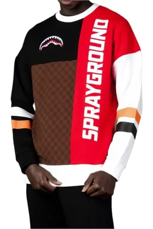 Sprayground Bluzy, Mężczyzna, Wielobarwność, L, Kolorowy Crewneck Zimowy Statement Stylu
