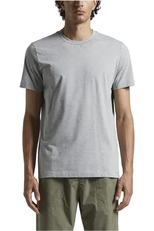 PESERICO SIGN Koszulki, Mężczyzna, Szary, L, T-shirt z miękkiego bawełnianego dżerseju