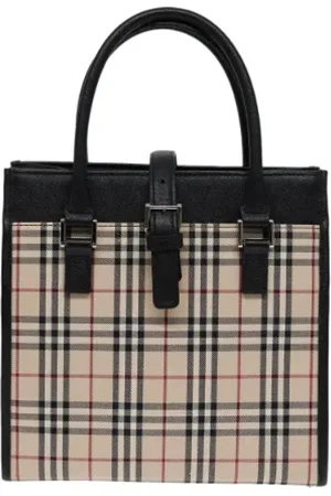 Burberry Pre-owned, Kobieta, Beżowy, ONE SIZE, Pre-owned Canvas totes