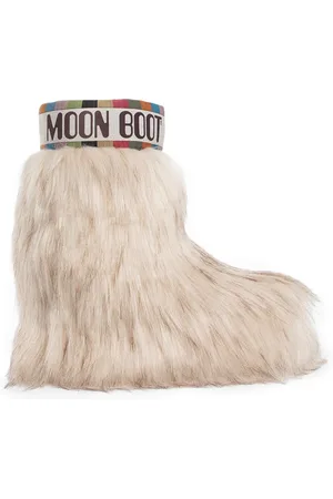 Moon Boot Buty, Kobieta, Beżowy, 39 EU, Sztuczne futro, Ikoniczne Yeti Faux Fur Buty
