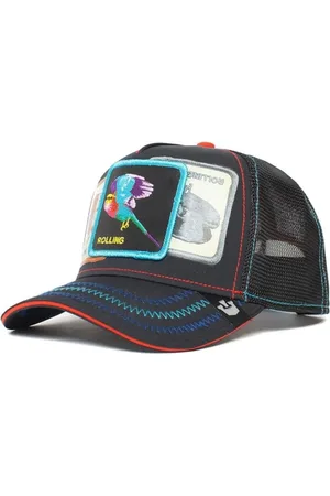 Goorin Bros. Akcesoria, unisex, Czarny, ONE SIZE, Len, Animal Farm Trucker Cap Czarny Unisex