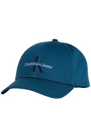 Calvin Klein Akcesoria, Mężczyzna, Niebieski, ONE SIZE, Onyx Cap z Haftem Logo