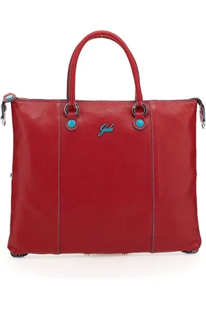 Gabs Torebki, Kobieta, Czerwony, ONE SIZE, Bawełna, Czerwona Skórzana Torba Shopper