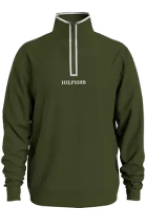 Tommy Hilfiger Bluzy, Mężczyzna, Zielony, L, Stylowe Swetry Kolekcja