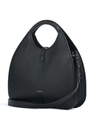 Coccinelle Torebki, Kobieta, Czarny, ONE SIZE, Skóra, Czarna skórzana Maxi Torebka