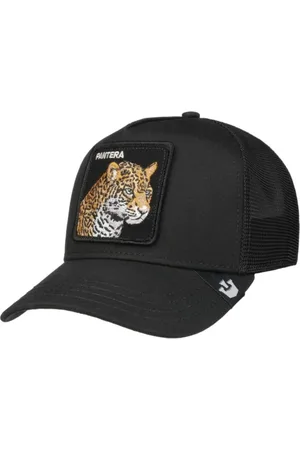 Goorin Bros. Akcesoria, Kobieta, Czarny, ONE SIZE, Len, Specjalna Edycja Pantera Trucker Cap Czarny