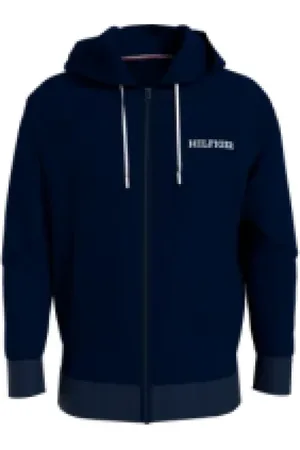 Tommy Hilfiger Bluzy, Mężczyzna, Niebieski, S, Stylowe Płaszcze Kolekcja