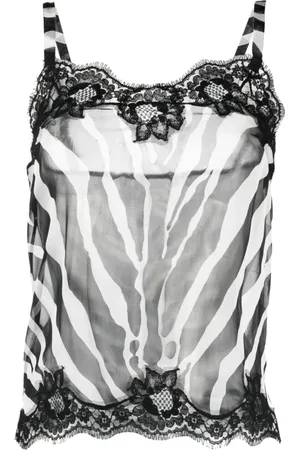 Dolce & Gabbana Koszulki, Kobieta, Czarny, M, Stylowy Top dla Kobiet