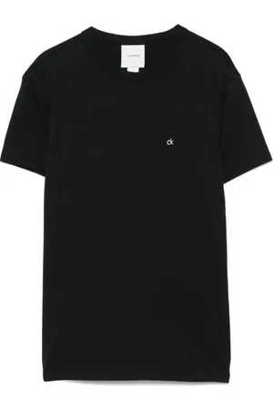 Calvin Klein Koszulki, Kobieta, Czarny, S, Czarne T-shirty i Pola