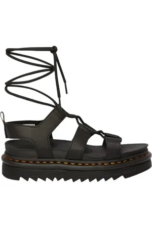 Dr. Martens Buty, Kobieta, Czarny, 36 EU, Skóra, Czarne Sandały Gladiator Nartilla z Platformą
