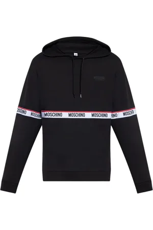 Moschino Bluzy, Mężczyzna, Czarny, S, Czarna Bawełniana Bluza Underbear Pe 24