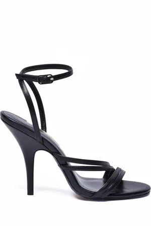 Patrizia Pepe Buty, Kobieta, Czarny, 36 EU, Skórzany sandał z obcasem 10 cm