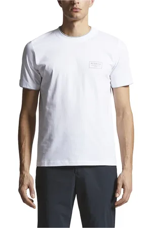 PESERICO SIGN Koszulki, Mężczyzna, Biały, L, T-shirt z miękkiego bawełnianego dżerseju