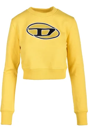 Diesel Bluzy, Kobieta, Żółty, S, Swetry Bluzy z kapturem