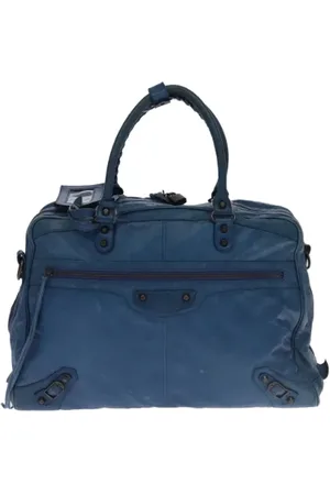 Balenciaga Pre-owned, Kobieta, Niebieski, ONE SIZE, Len, Pre-owned Leather balenciaga-bags