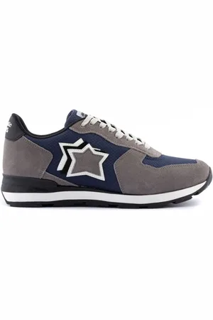 Atlantic Stars Buty, Mężczyzna, Szary, 41 EU, Sportowe Szare Modne Sneakersy dla Mężczyzn