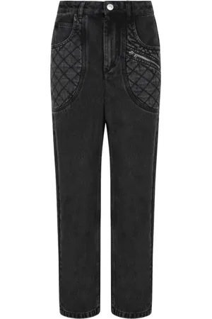 Isabel Marant Jeansy, Kobieta, Szary, M, Denim, Ciemnoszare Jeansyy Wide Leg