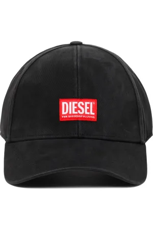Diesel Akcesoria, Mężczyzna, Czarny, M, Czarna Czapka Baseballowa z Logo