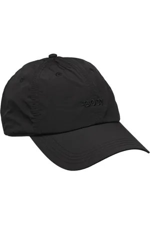 HUGO BOSS Akcesoria, Mężczyzna, Czarny, ONE SIZE, Czarny Bawełniany Męski Kapelusz Derrel-N