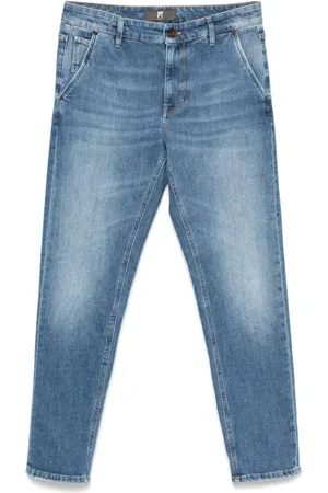 PT Torino Jeansy, Mężczyzna, Niebieski, W40, Denim, Klasyczne Jeansyy z Denimu na Co Dzień