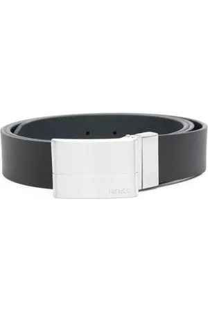 HUGO BOSS Akcesoria, Mężczyzna, Czarny, ONE SIZE, Regulowany pasek skórzany z wymienną klamrą