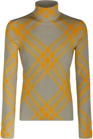 Burberry Swetry, Mężczyzna, brązowy, L, Len, Sweter z wełnianym wzorem