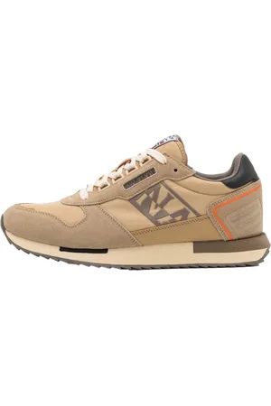 Napapijri Buty, Mężczyzna, Beżowy, 43 EU, Skóra, Beżowe Sneakersy Virtus z D-ringami