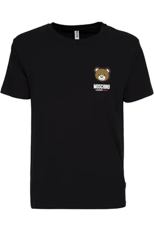 Moschino Koszulki, Mężczyzna, Czarny, XL, Bawełna, Czarna Koszulka z Logo Kolekcja Bielizny