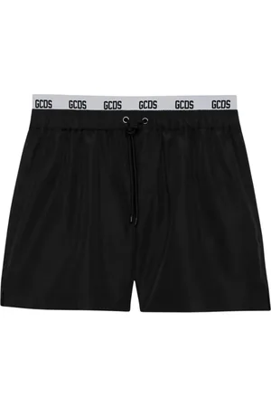GCDS Stroje kąpielowe, Mężczyzna, Czarny, S, Męskie Kąpielówki Essentials