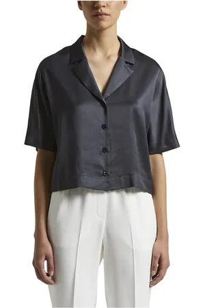 PESERICO SIGN Bluzki, Kobieta, Niebieski, XS, Blouses & Shirts