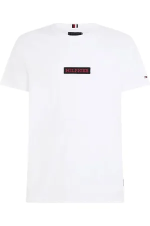 Tommy Hilfiger Koszulki, Mężczyzna, Biały, XL, Stylowe T-shirty i Pola
