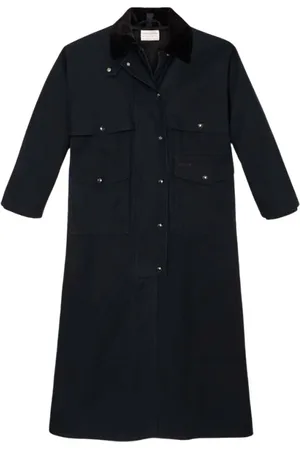 Filson Płaszcze, Kobieta, Niebieski, S, Granatowy Duster Coat