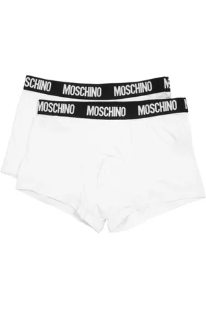 Moschino Bielizna, Mężczyzna, Biały, 2XL, Bawełniany Szorty 2-Pack