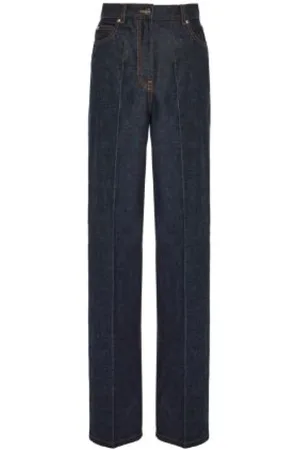 Salvatore Ferragamo Jeansy, Kobieta, Niebieski, S, Denim, Jeansyy Wide Leg Denim