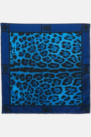 Dolce & Gabbana Pre-owned, Kobieta, Niebieski, ONE SIZE, Len, Pre-owned Silk scarves
