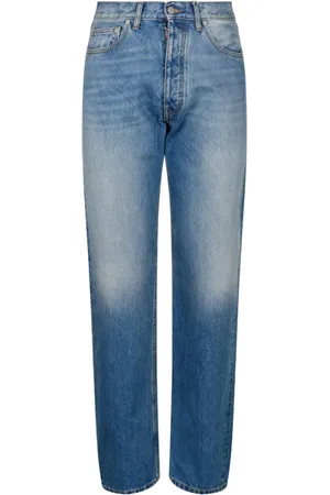 Maison Margiela Jeansy, Mężczyzna, Niebieski, W32, Niebieskie Jeansyy Straight Leg