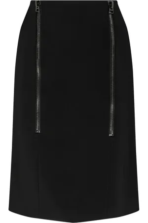 Tom Ford Spódnice, Kobieta, Czarny, S, Czarna spódnica ołówkowa z zamkiem błyskawicznym